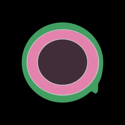 Hangul letter ㅇ drawn as an empty well