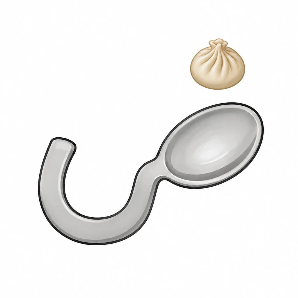 Arabic Alphabet letter ض drawn as dumpling