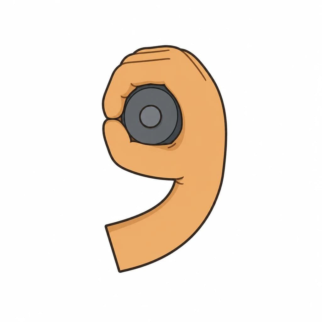 Arabic Alphabet letter و drawn as a weight