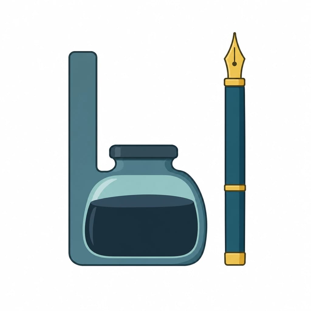Russian Cyrillic letter Ы drawn as an ink