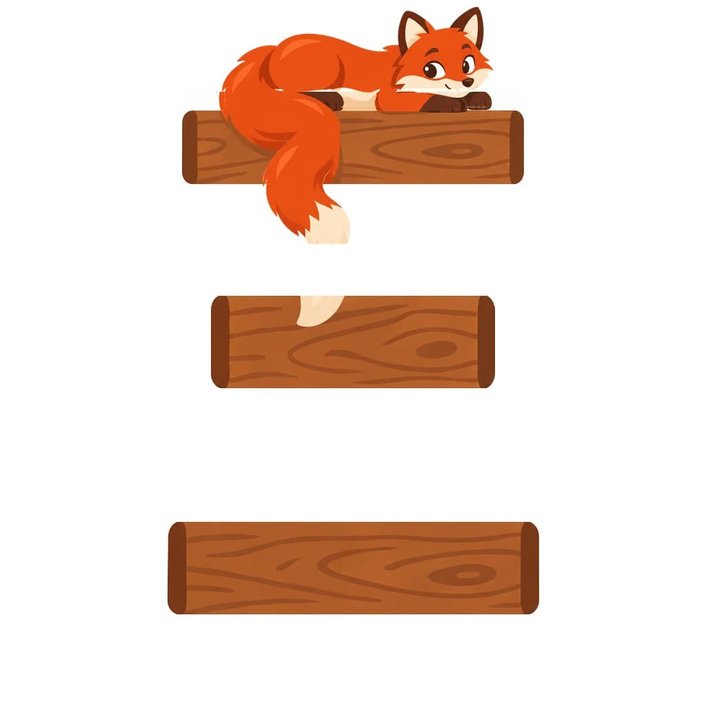 Greek Alphabet letter Ξ drawn as a fox