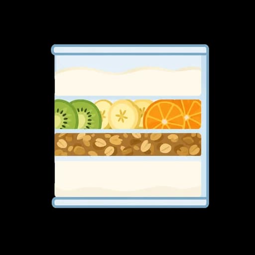 Katakana letter ヨ drawn as a yogurt
