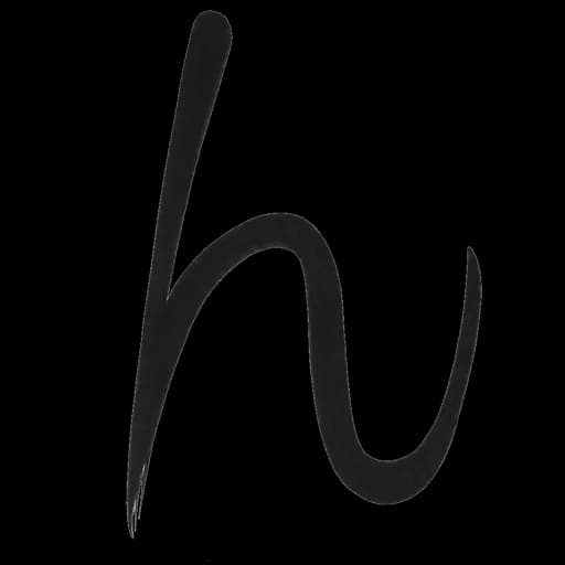 Hiragana letter ん drawn as a n