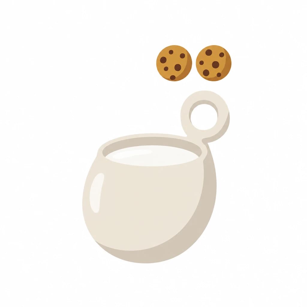 Urdu Alphabet letter ق drawn as cookies