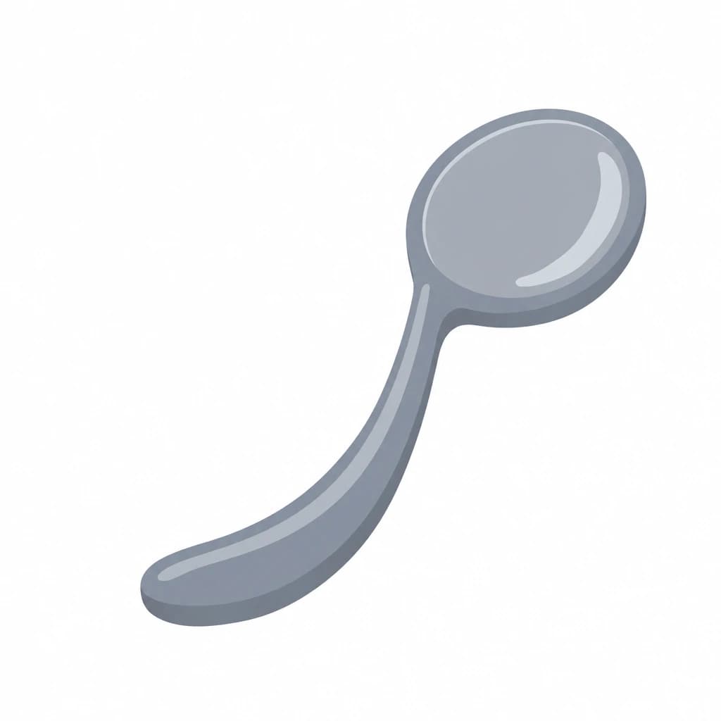 Urdu Alphabet letter ص drawn as a spoon