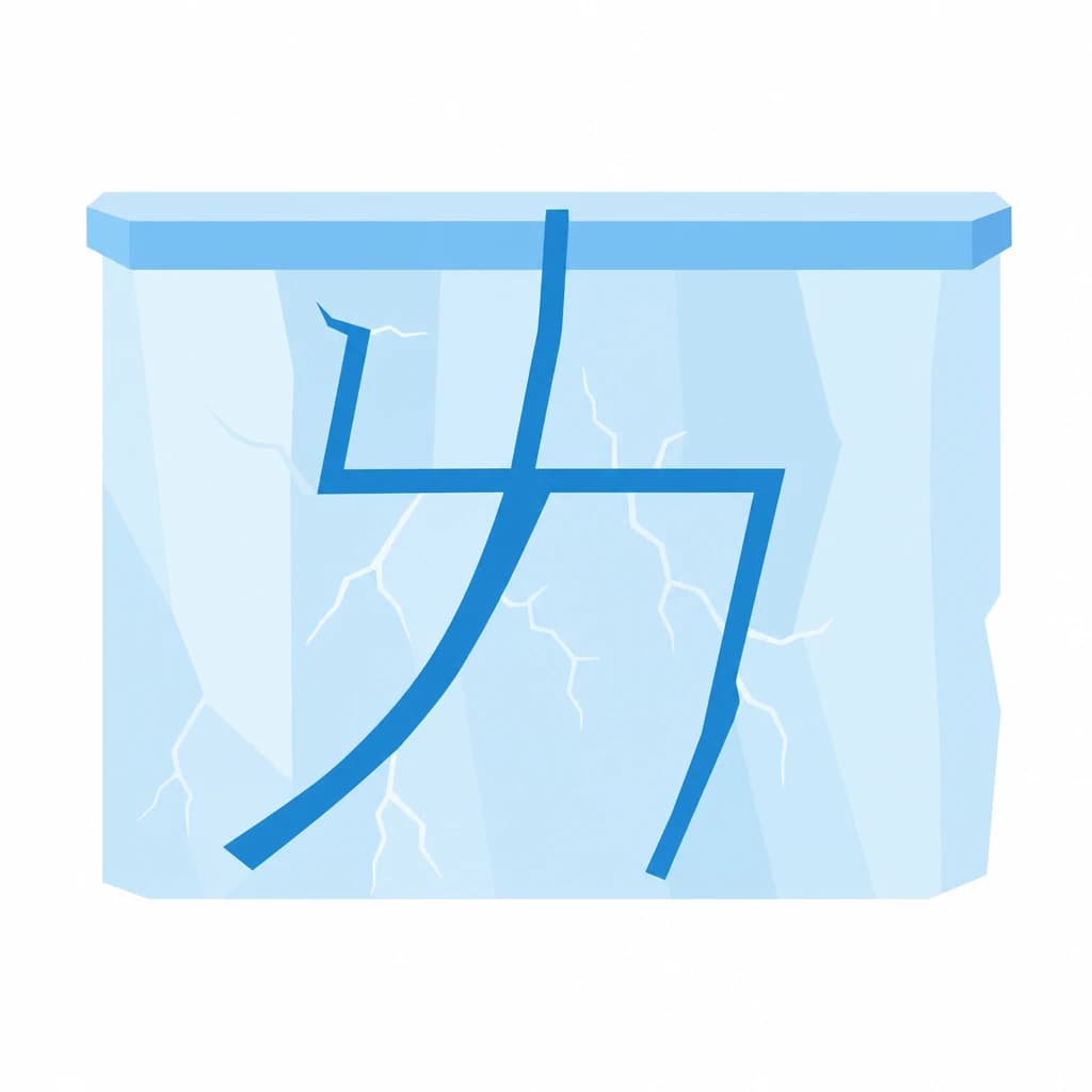 Zhuyin letter ㄞ drawn as an ice
