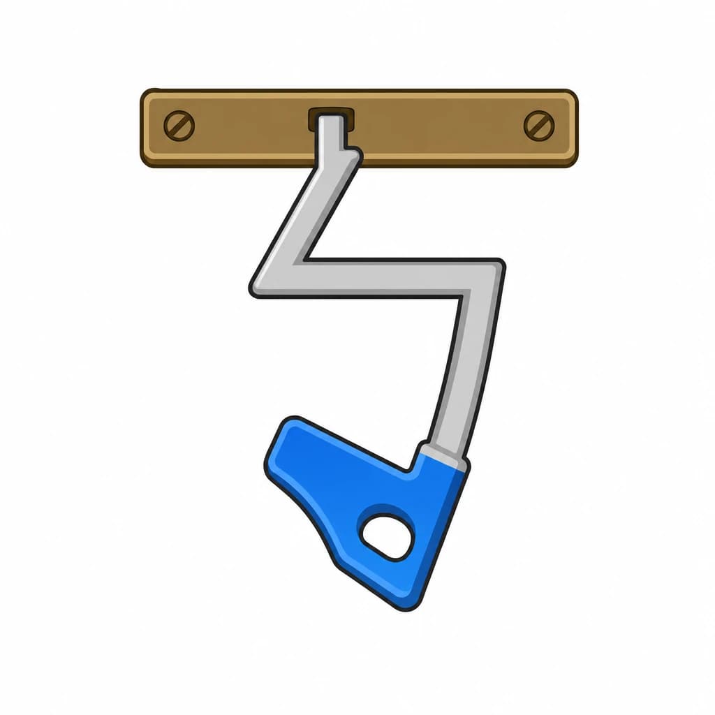 Zhuyin letter ㄎ drawn as a key
