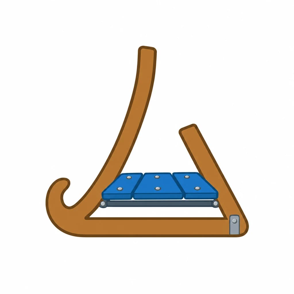 Zhuyin letter ㄙ drawn as a sled
