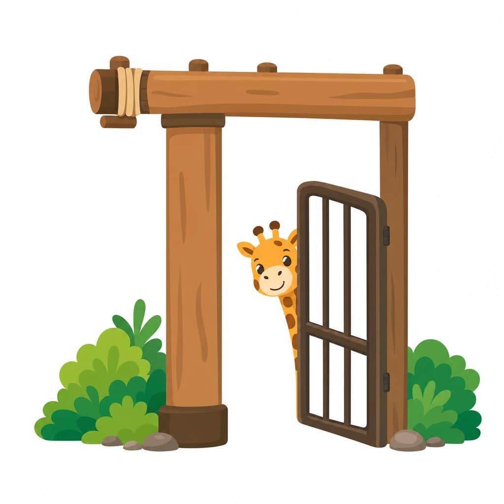Zhuyin letter ㄗ drawn as a zoo