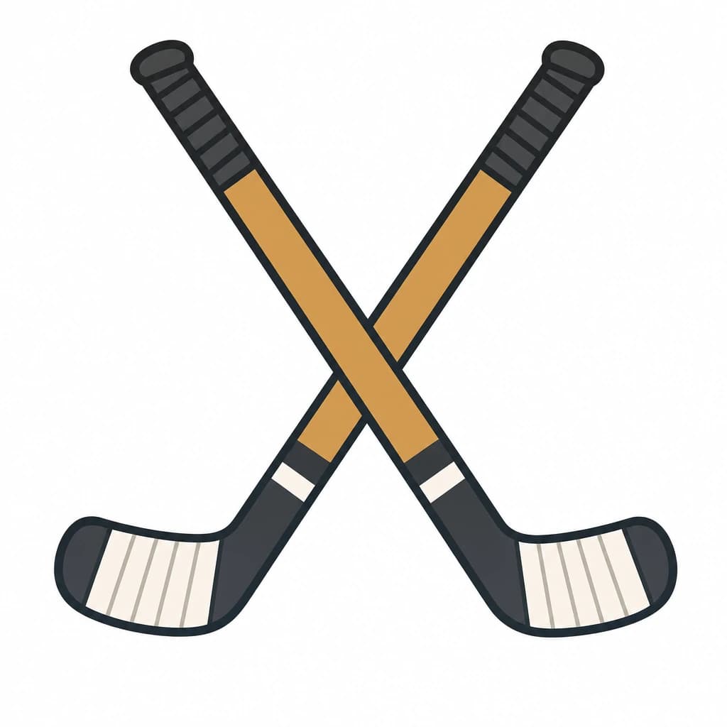 Serbian Cyrillic letter Х drawn as hockey sticks