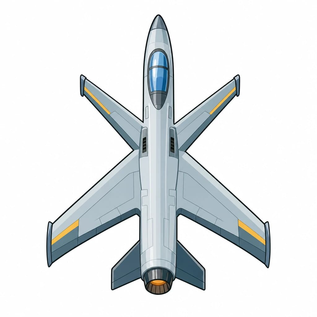 Serbian Cyrillic letter Ж drawn as a jet