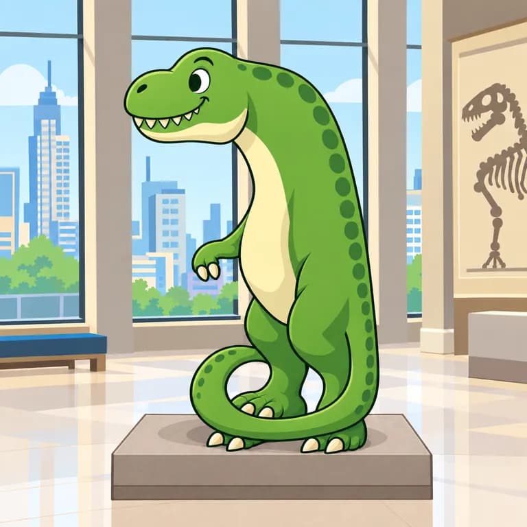 Thai Alphabet letter ฎ drawn as a dino tail