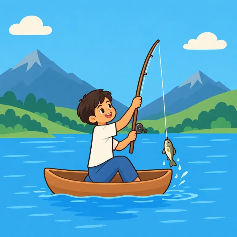 Thai Alphabet letter ฝ drawn as fishing