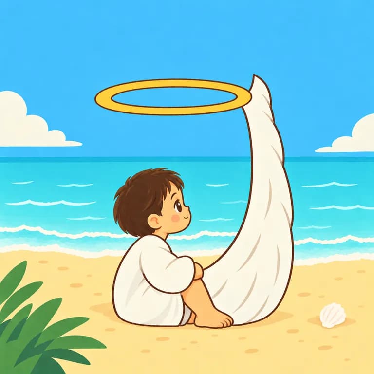 Thai Alphabet letter ฮ drawn as a halo