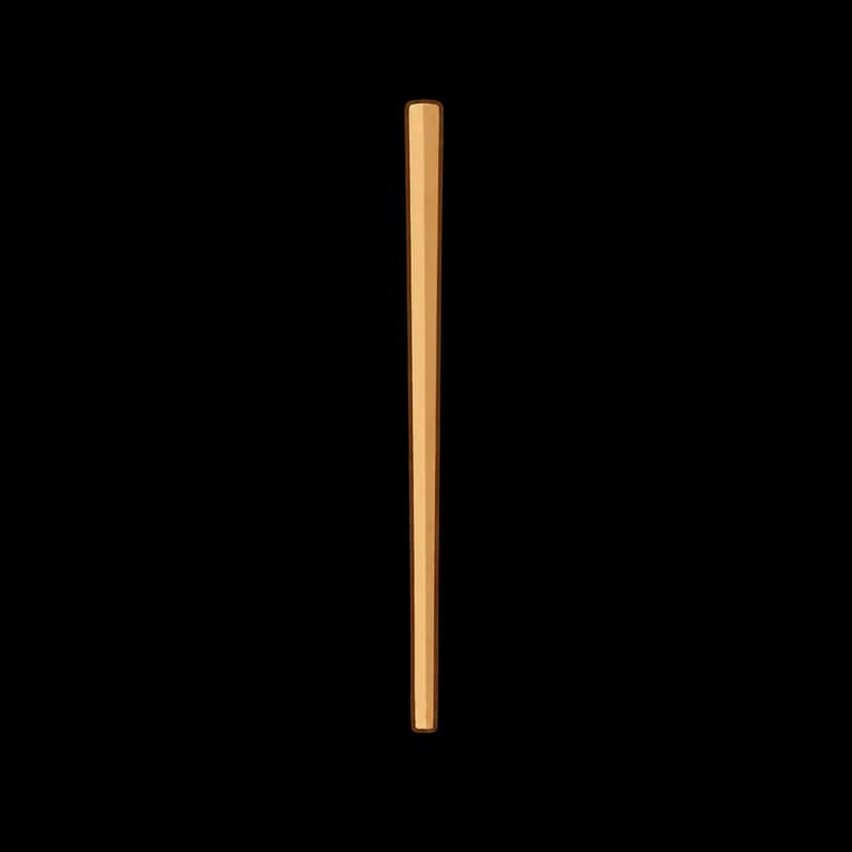 Thai Alphabet letter ◌่ drawn as a chopstick