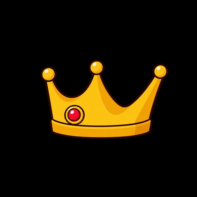 Thai Alphabet letter ◌๊ drawn as a crown