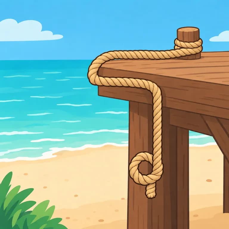 Thai Alphabet letter ร drawn as a rope knot