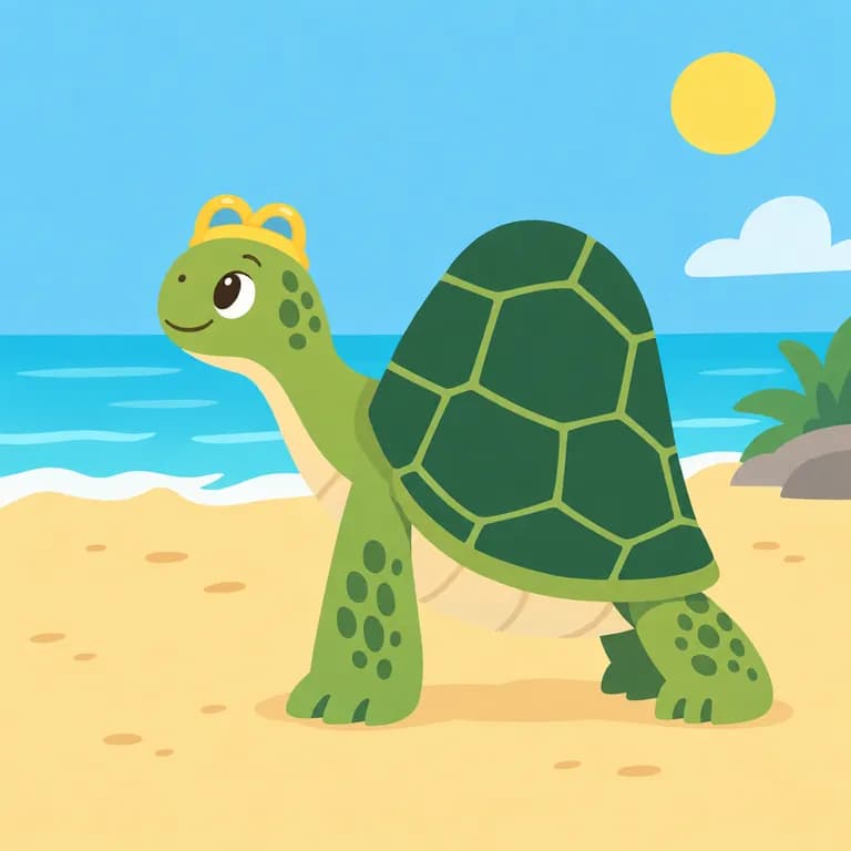 Thai Alphabet letter ฑ drawn as a tiara turtle