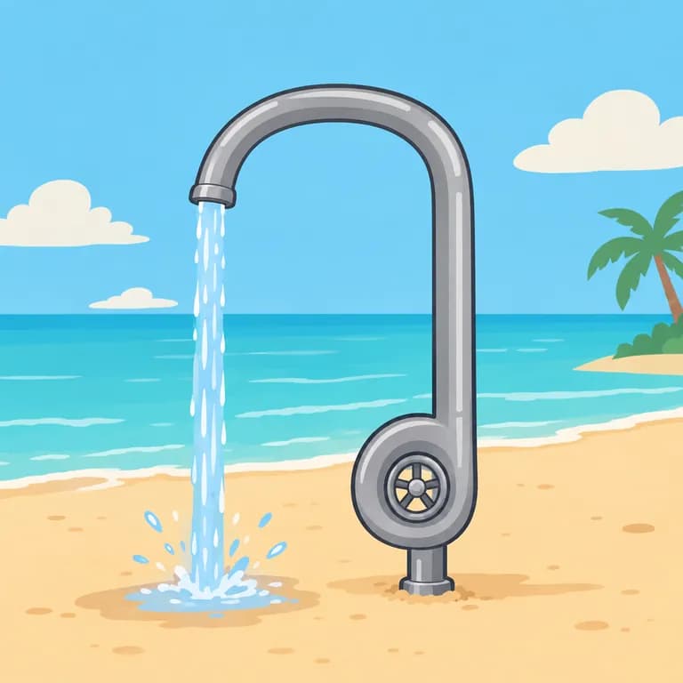 Thai Alphabet letter ว drawn as a water fountain