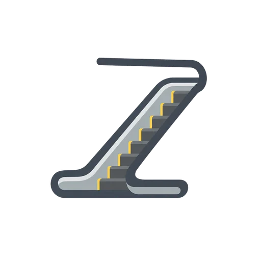 Mnemonic for え: Escalator