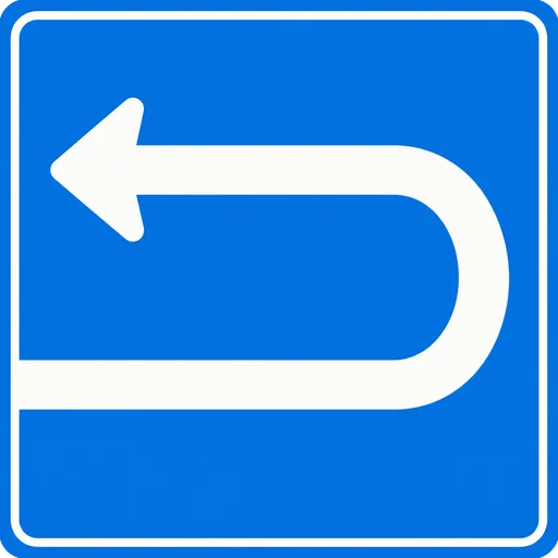 Mnemonic for ユ: U-turn