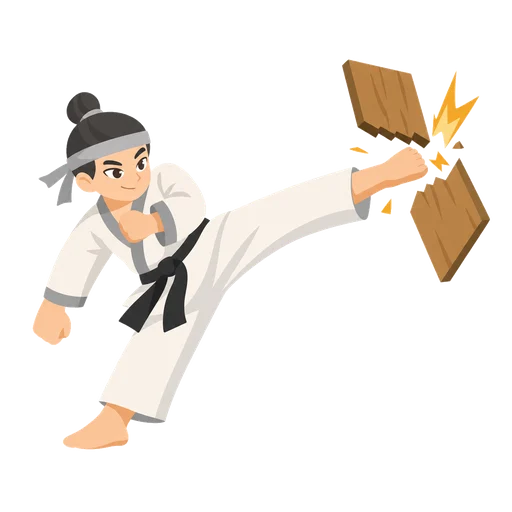 Mnemonic for か: KArate