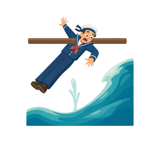 Mnemonic for を: Overboard
