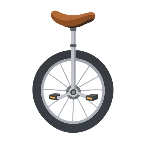 Mnemonic for ゆ: Unicycle